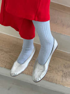 Her Socks Lurex-Morning Mist