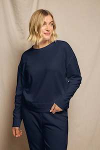 Tops: Tyler Sweatshirt-Navy