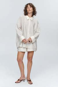 Edie Shirt-Grey Stripe