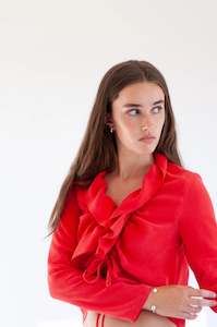 Shall We Blouse-Tomato