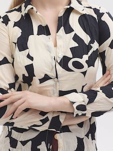 Lucky Charms Print Shirt-Navy