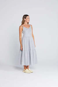 Sweet Ziggy Dress-Seaside Stripe