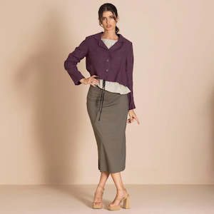 Lulu Tailored Birdie Jacket-Raisin