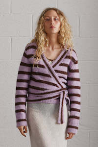 Rose Ballet Wrap Cardi-Purple