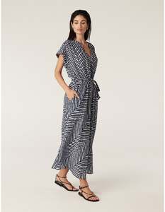 Sea Breeze Dress-Chevron Print