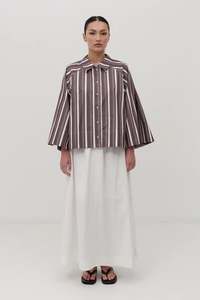 Finn Shirt-Plum Stripe