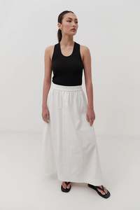 Skirts: Gracie Maxi Skirt-White