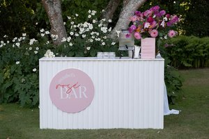 Products: White Panel Bar Hire - Wedding Hire + Events Truly Yours