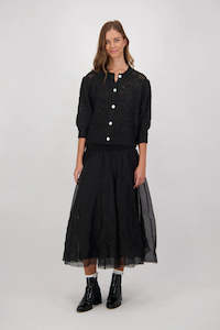 Skirts: BRIARWOOD CHANEL SKIRT-BLACK