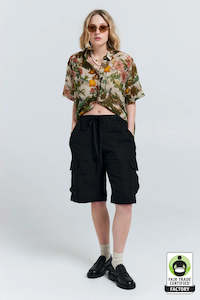 Shorts: KAREN WALKER ACADIA LOUNGE SHORTS-BLACK