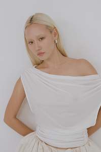 Jewellery: PORTER BABY BLOB EARRINGS-SILVER