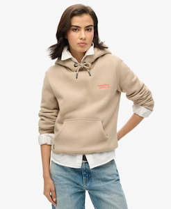 Superdry: SUPERDRY ESSENTIAL LOGO HOODIE-COBBLESTONE GREY