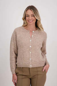 Briarwood: BRIARWOOD VIOLET CARDIGAN-TAUPE
