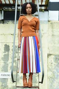 COOP MEET & PLEAT SKIRT