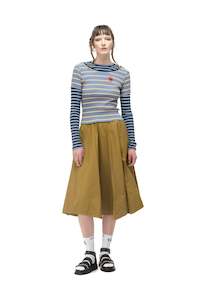 NOMD LAYERED RIB TEE-BLUES