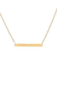 Stolen Girlfriend: STOLEN PLANK GOLD NECKLACE