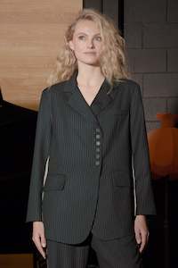 Clothing: COOPER TRAIL BLAZER-INK PINSTRIPE