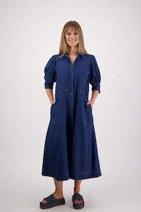Briarwood: BRIARWOOD STEFFIE SHIRT DRESS-DENIM