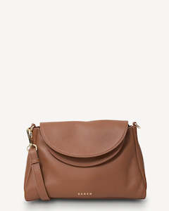 SABEN BECKETT SHOULDER BAG-TAN