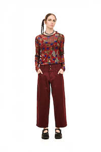 Pants: NOMD NOVEL TROUSER-OXBLOOD