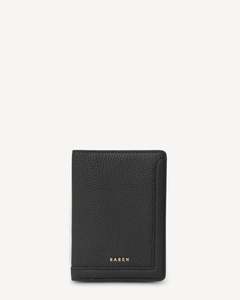 SABEN LINZ PASSPORT WALLET-BLACK
