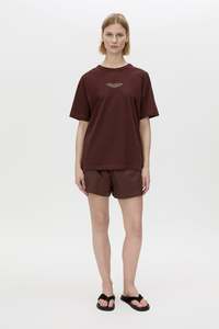 CAMILLA & MARC JANICE LOGO TEE-CHOCOLATE