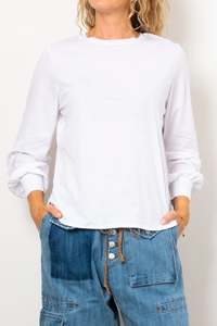 MAUD DAINTY BAXTER TOP-WHITE