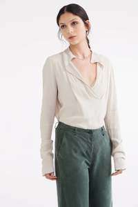 Spring 2025: ZAMBESI CRUZ TOP-PUMICE