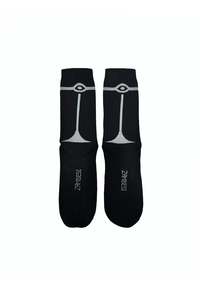 ZAMBESI MERINO OPTIC SOX-BLACK/BONE