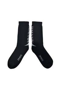 ZAMBESI MERINO ACHILLIES SOX-BLACK/BONE