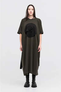 Autumn 2025: TAYLOR CIRC DRESS-TARMAC/BLACK