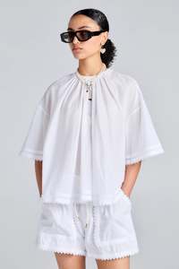 New Arrivals: KAREN WALKER FIELD BLOUSE-OFF WHITE