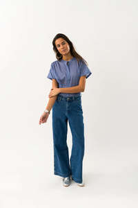 LOLLYS LAUNDRY FLORIDA PANTS-BLUE