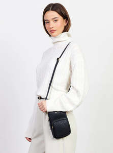 SABEN NIKKO POCKET PHONE SLING-BLACK BUBBLE