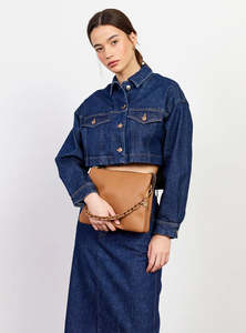 SABEN MATILDA CROSSBODY-TOFFEE + TONAL CHAIN