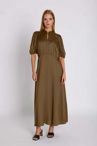 Rue De Femme: RUE DE FEMME LORELEI DRESS-BROWN SUGAR