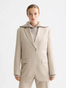 SCOTCH & SODA GABARDINE SINGLE BREASTED BLAZER