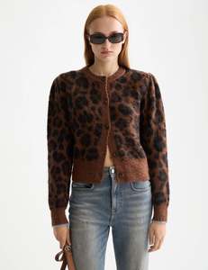 SCOTCH & SODA FUZZY JACQUARD PULLOVER-PEACE