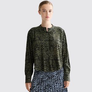 SCOTCH & SODA PRINTED PINTUCK SHIRT