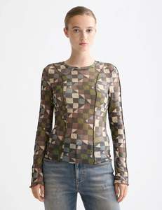 SCOTCH & SODA ALL OVER PRINTED L.S TEE