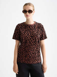 Scotch Soda: SCOTCH & SODA FLOCK ARTWORK T-SHIRT