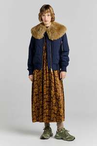 KAREN WALKER WILDER JACKET-NAVY