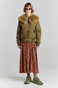 KAREN WALKER WILDER JACKET-OLIVE