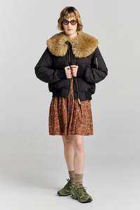 KAREN WALKER WILDER JACKET-BLACK