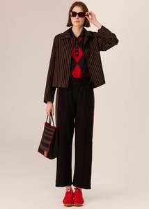 POL CASSIDY TRACK PANT-BLACK/CHOC/CHARCOAL