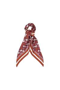 New Arrivals: KAREN WALKER MONOGRAM LARGE CHECK CLASSIC SCARF-PLUM MULTI