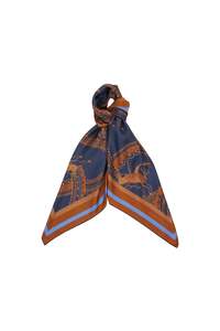 New Arrivals: KAREN WALKER CAROUSEL CLASSIC SCARF-NAVY MULTI