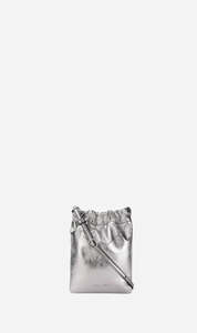 Handbags Wallets: DEADLY PONIES MR CINCH POUCH-TINFOIL METALLIC