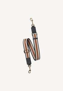 SABEN FEATURE STRAP WEBBING-BLACK + WHITE + TAN