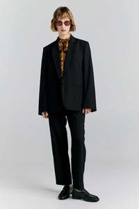 KAREN WALKER FRONTIER JACKET-BLACK.